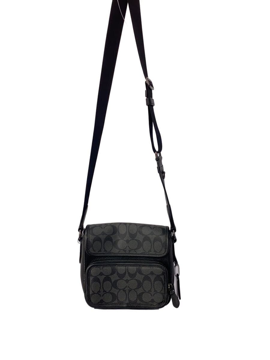 COACH Shoulder Bag PVC BLK C9870