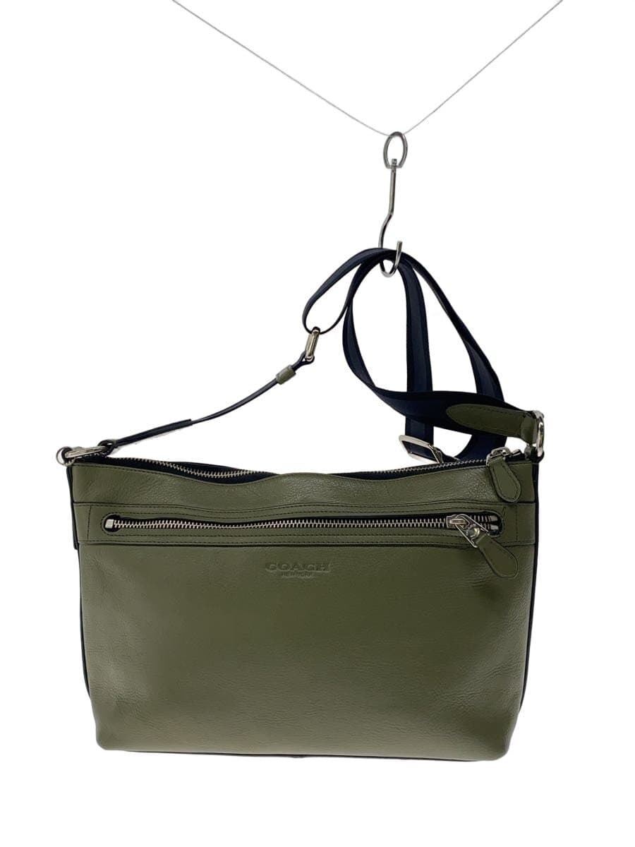 COACH Shoulder Bag Leather KHK Solid F71727