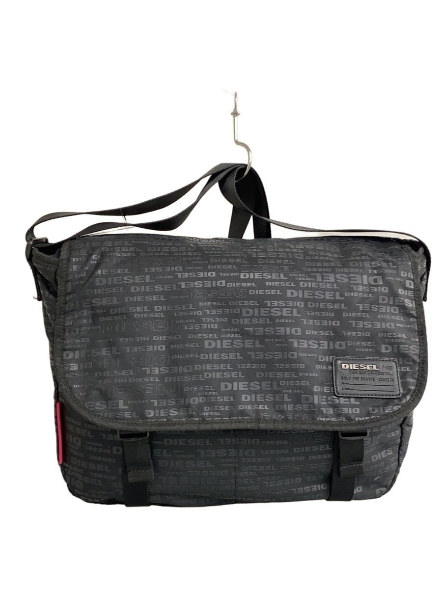 DIESEL Shoulder Bag All O Bar Logo Messenger Bag BLK All Over Pattern
