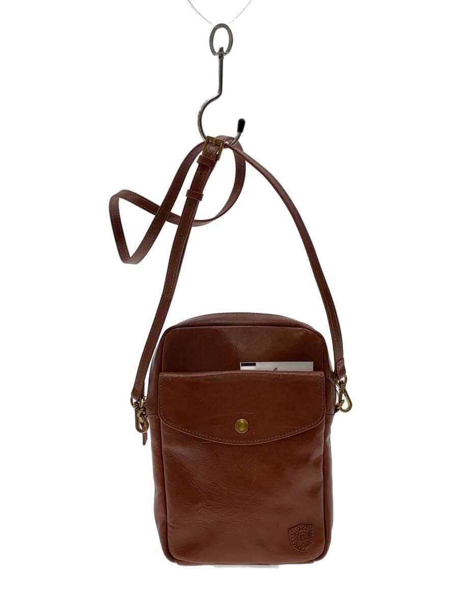 BELLIES YORK Shoulder Bag Leather BRW Solid