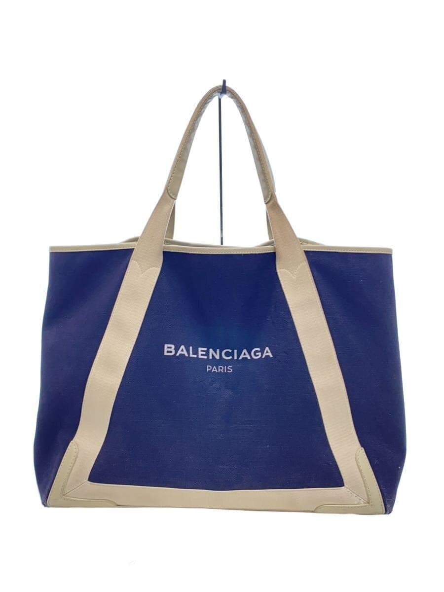BALENCIAGA Tote Bag Canvas Navy 339936