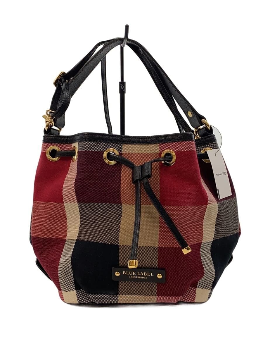 BLUE LABEL CRESTBRIDGE Shoulder Bag RED Check