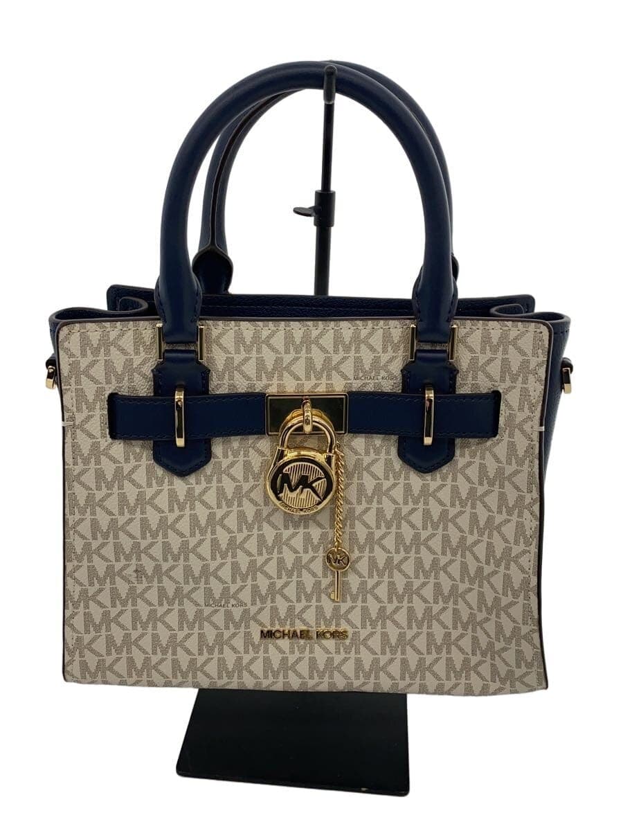 MICHAEL KORS Handbag Leather BRW All-over pattern OA-2309
