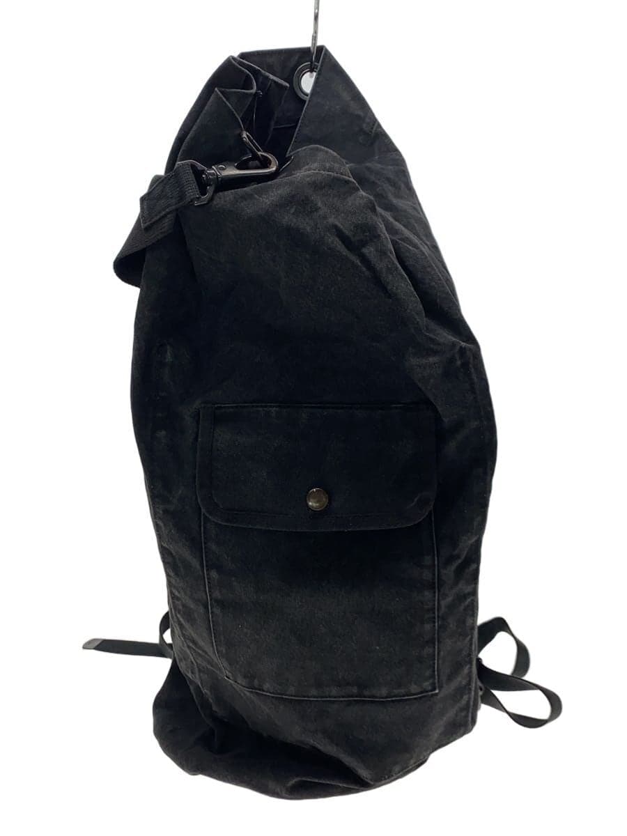 PORTER × MARGARET HOWELL Black Canvas Duffle Backpack Canvas BLK Plain