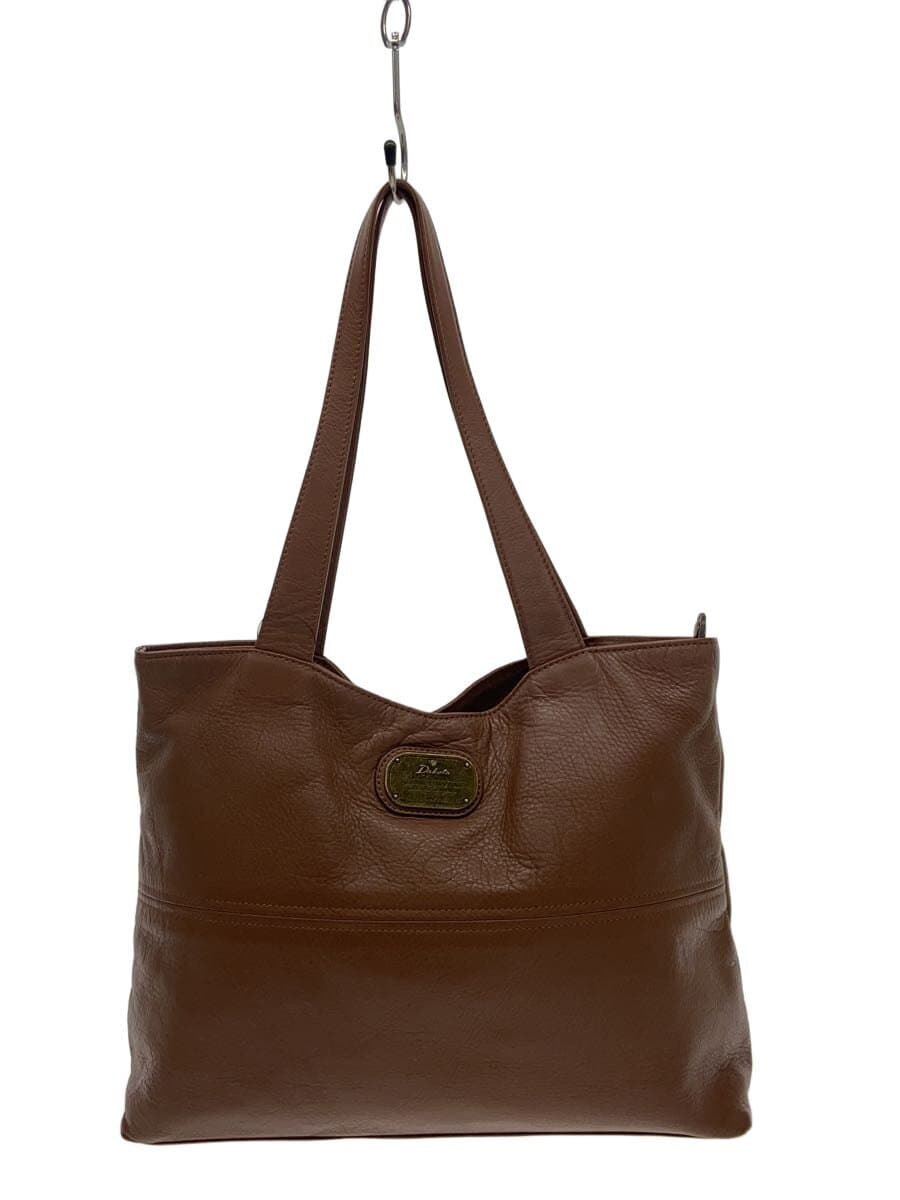 DAKOTA Tote Bag Leather BRW Corner Scuff Inside Stain