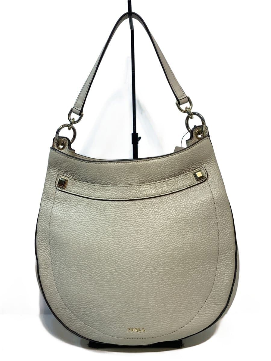 FURLAAFRODITE Shoulder Bag Leather Gray WB00674