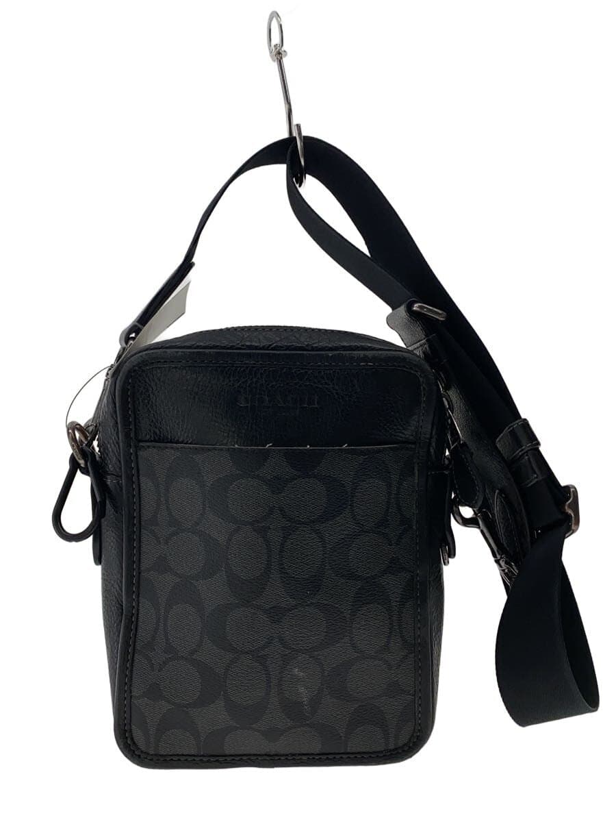 COACH Shoulder Bag Leather BLK CC009