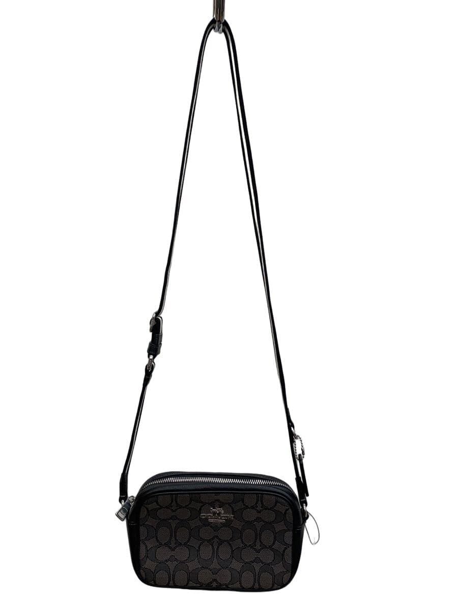 COACH Shoulder Bag Canvas GRY All Over Pattern CO927