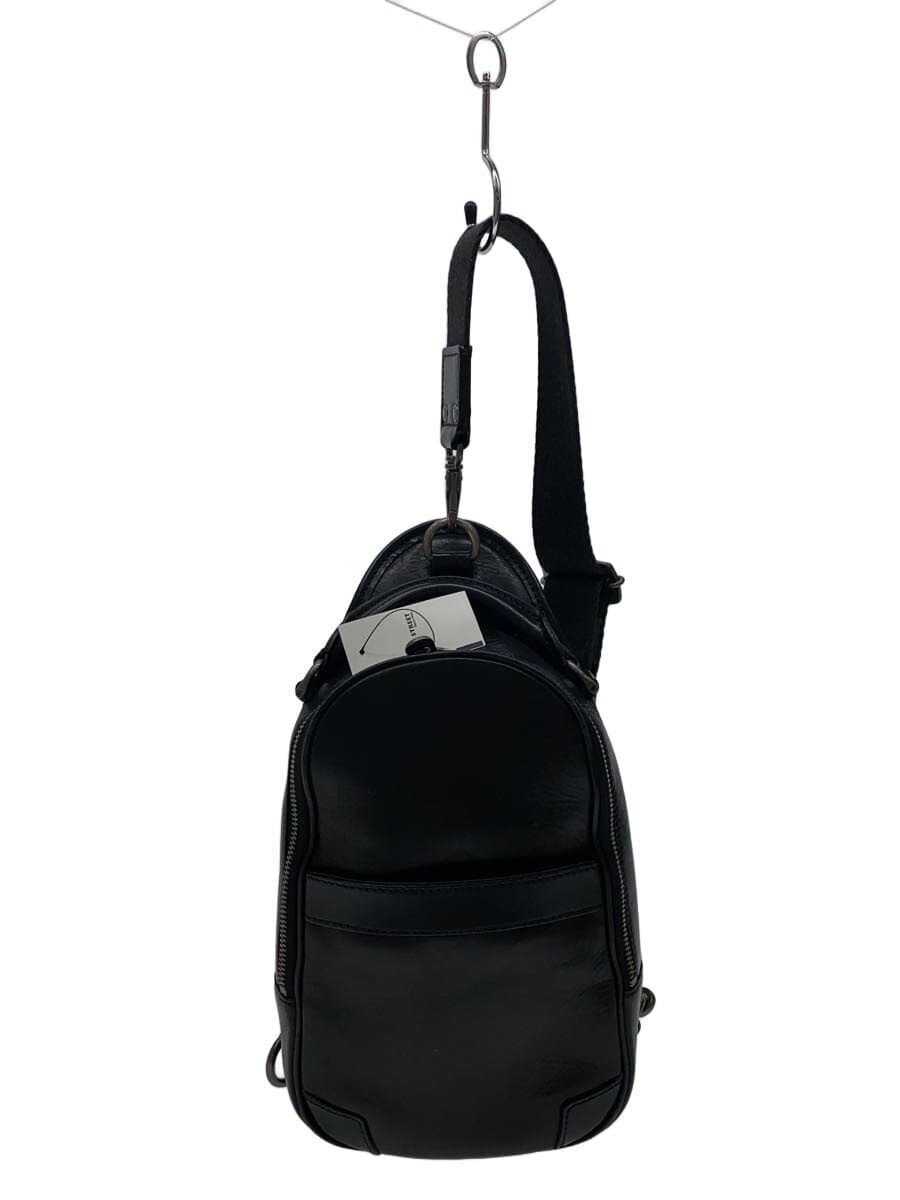 HERGOPOCH Shoulder Bag Leather BLK Plain