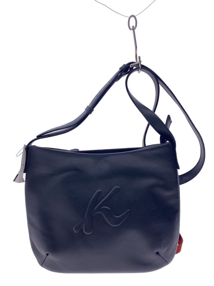 Kitamura K2 Shoulder Bag Leather BLK Solid