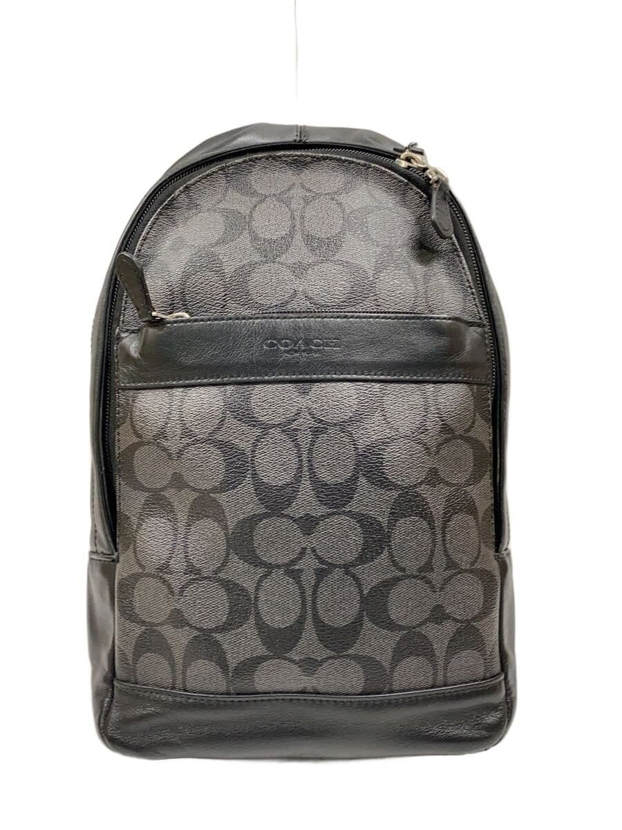 COACH Shoulder Bag BLK All Over Pattern f54787