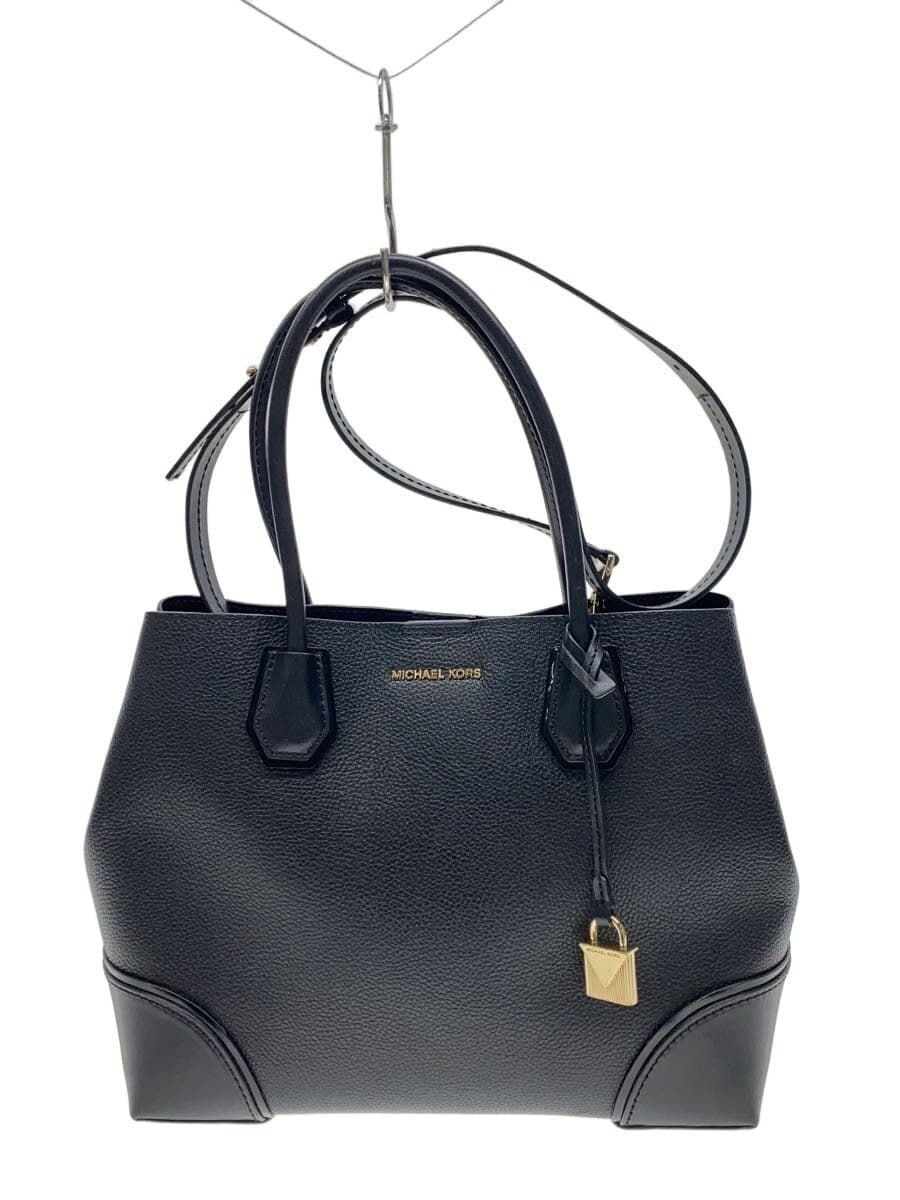MICHAEL KORS Handbag Leather Black 30H7GZ5T6T
