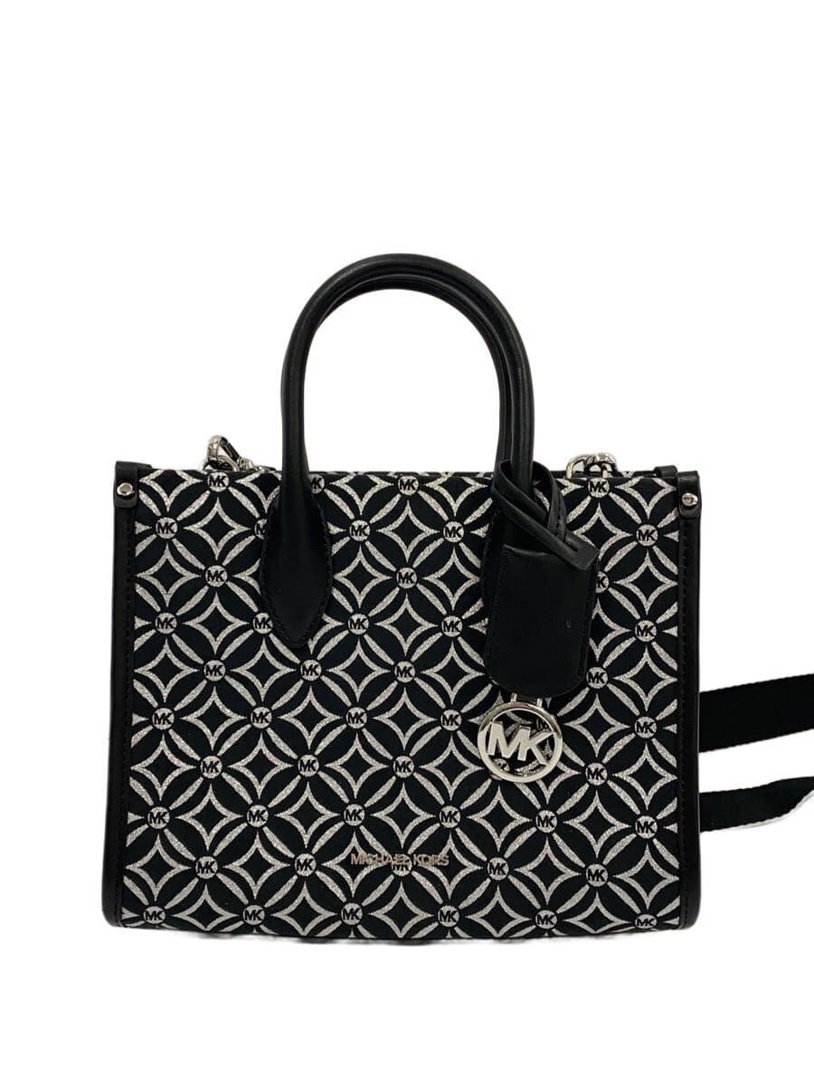 MICHAEL KORSMIRELLA Jacquard 2-Way Handbag BLK All Over Pattern 35S4G7ZC5J