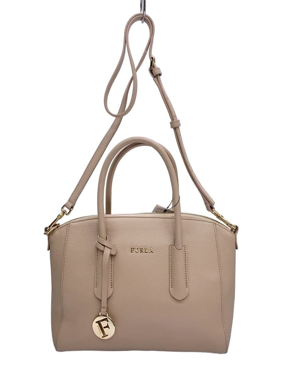 FURLA Handbag Leather BEG 149538