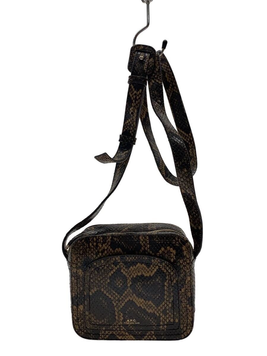 A.P.C. Shoulder Bag Leather Multicolor All Over Pattern