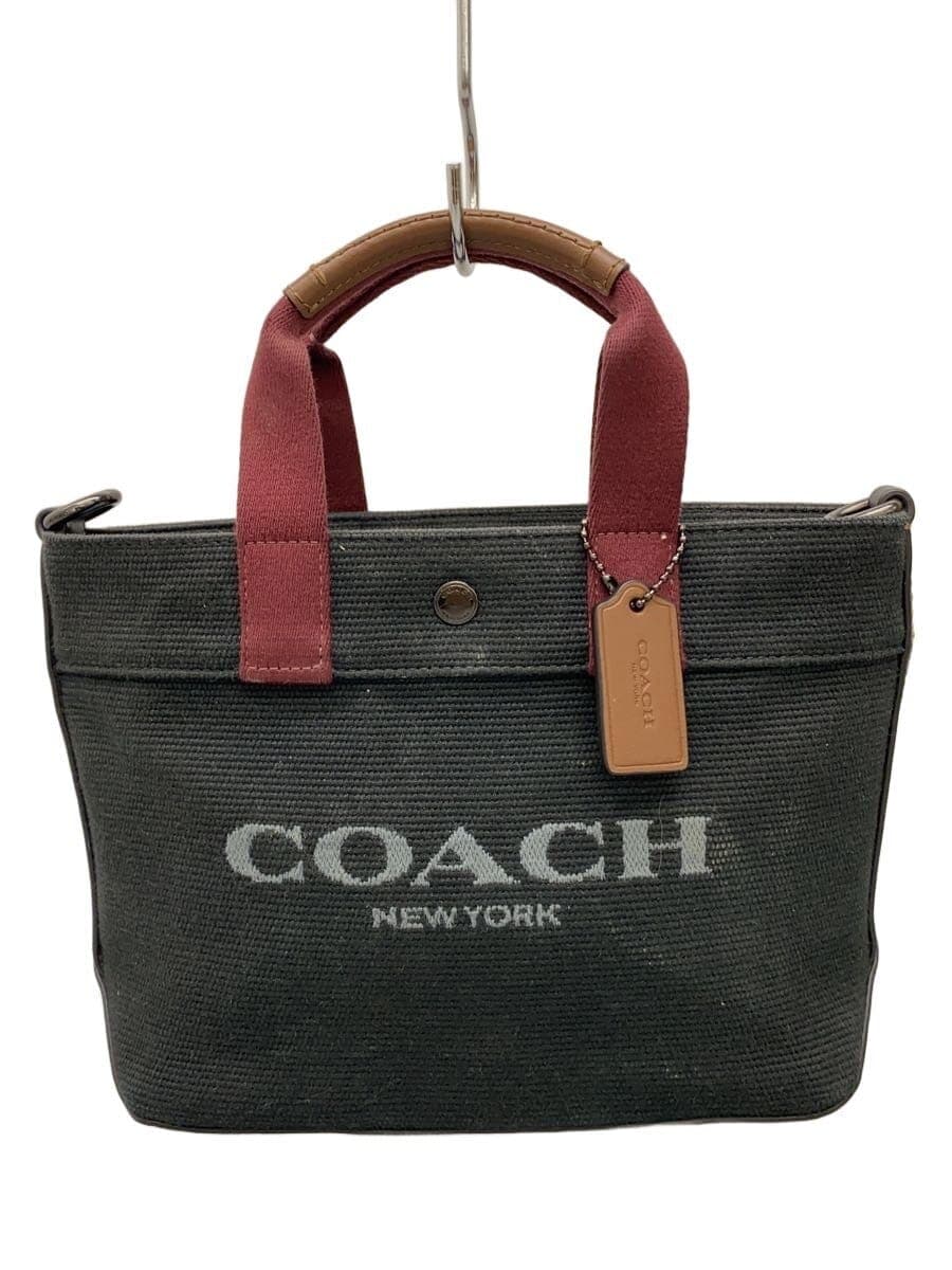 COACH Tote Bag Cotton BLK CU299