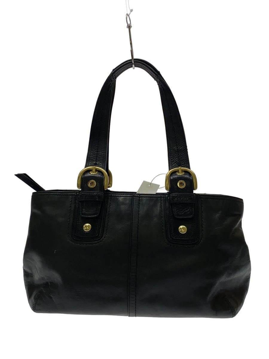COACH Handbag_Black Leather BLK 11844