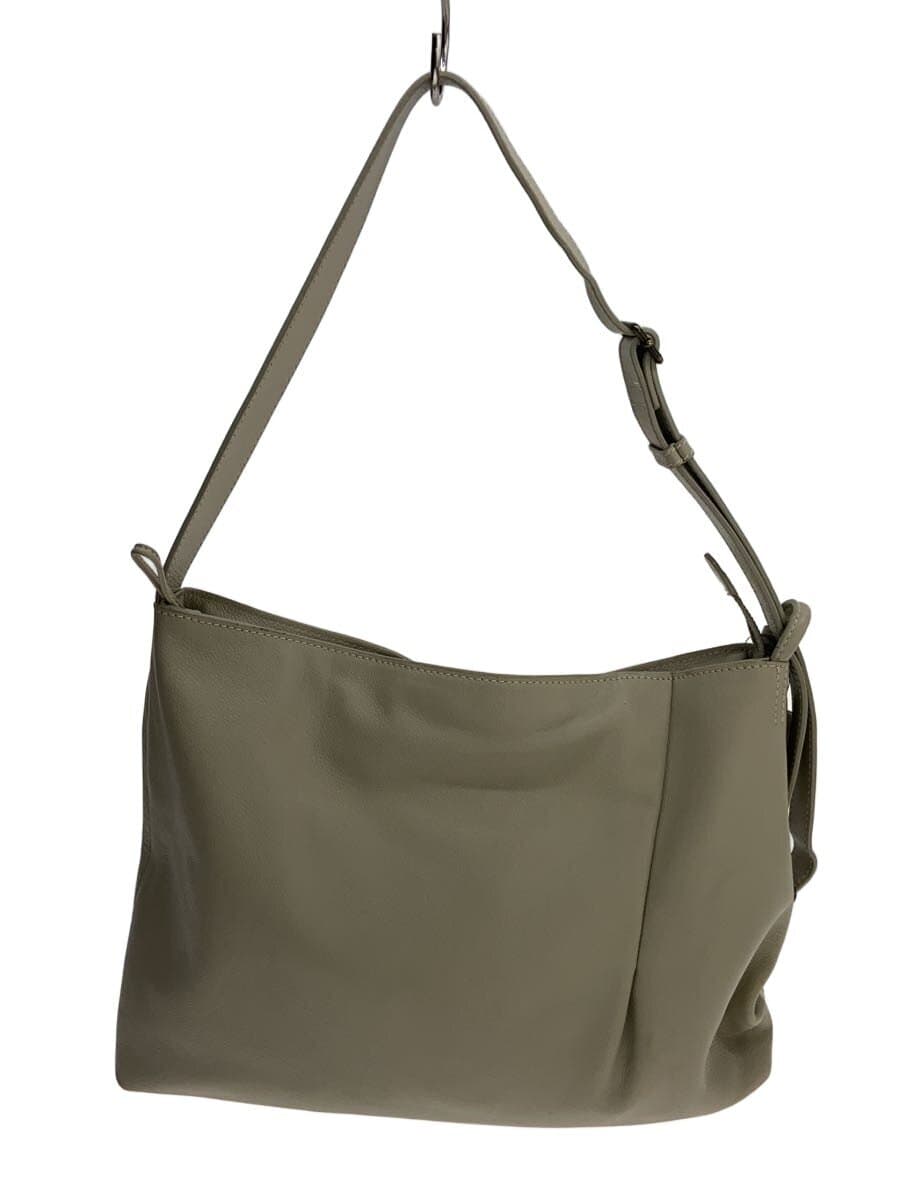 MOTHERHOUSE Shoulder Bag Leather GRY Solid