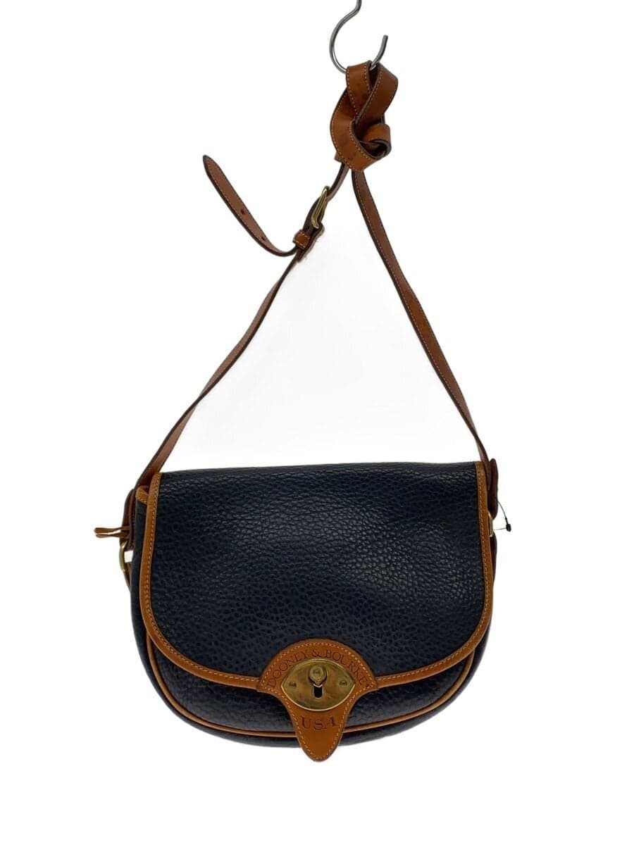 Dooney & Bourke Shoulder Bag Leather BLK Solid