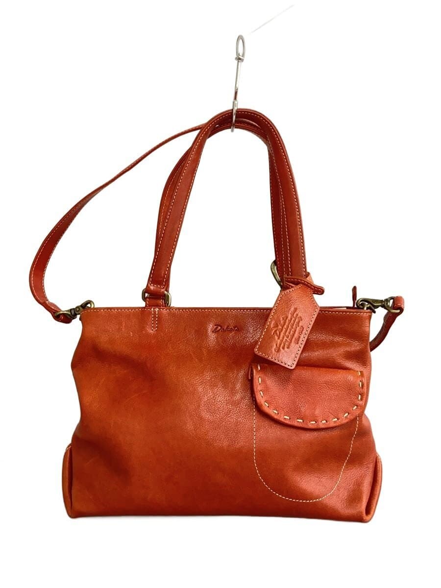 DAKOTA Handbag Leather BRW Solid Hardware With Wear Color Variation