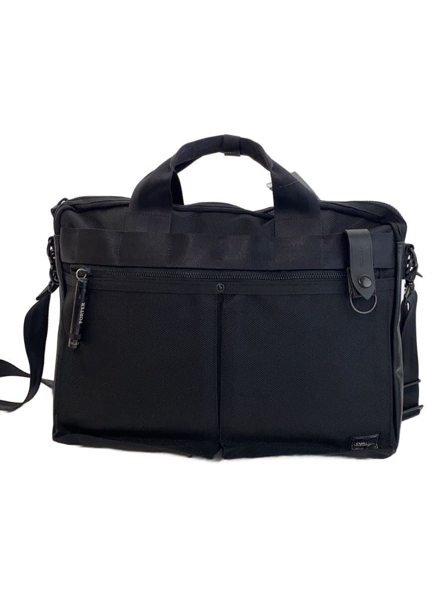 PORTER Briefcase Canvas BLK Solid 703-07881
