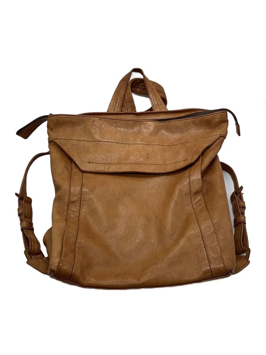 GENTEN Backpack Leather BRW Solid