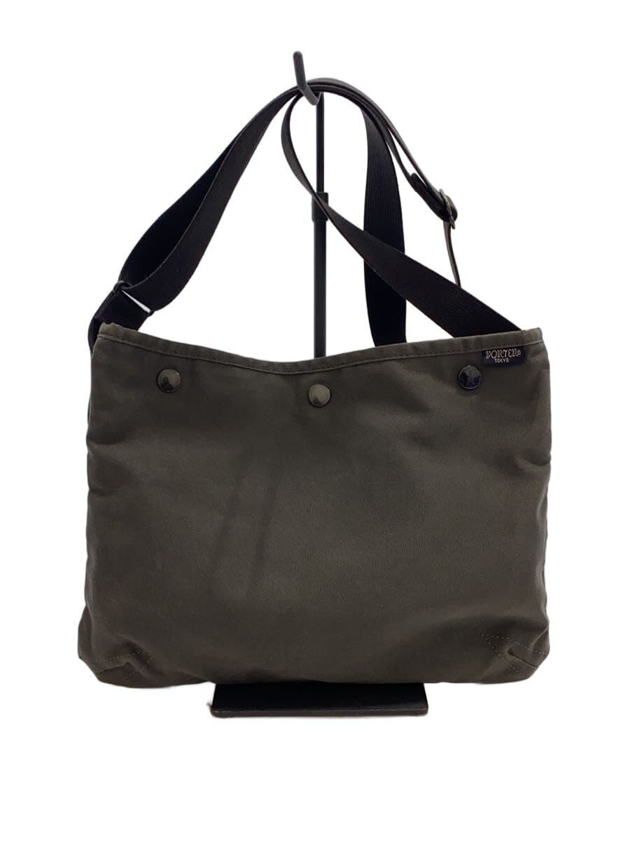 PORTERCOPPI Coppi Yoshida Kaban Sacoche Shoulder Bag Canvas Gray Solid