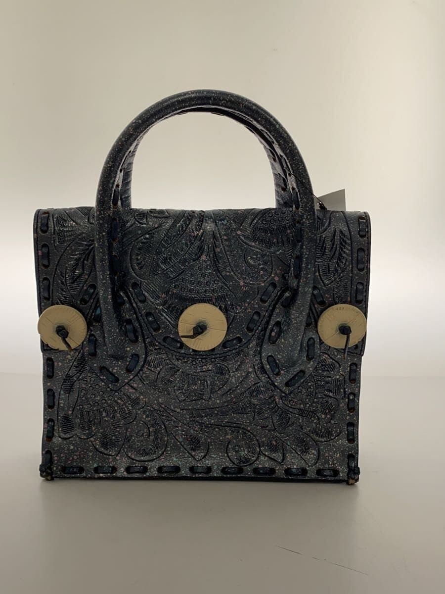 Carving Tribes Bag Leather BLU