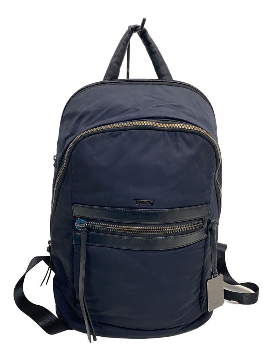 TUMI backpack nylon navy plain *has inner stains