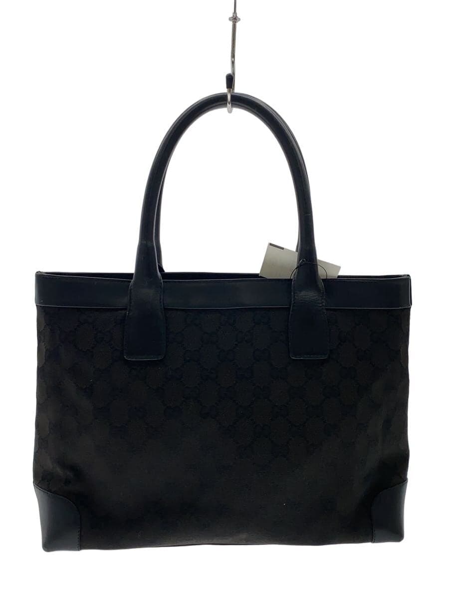 GUCCI Tote Bag_GG Canvas Canvas BLK 002・1119