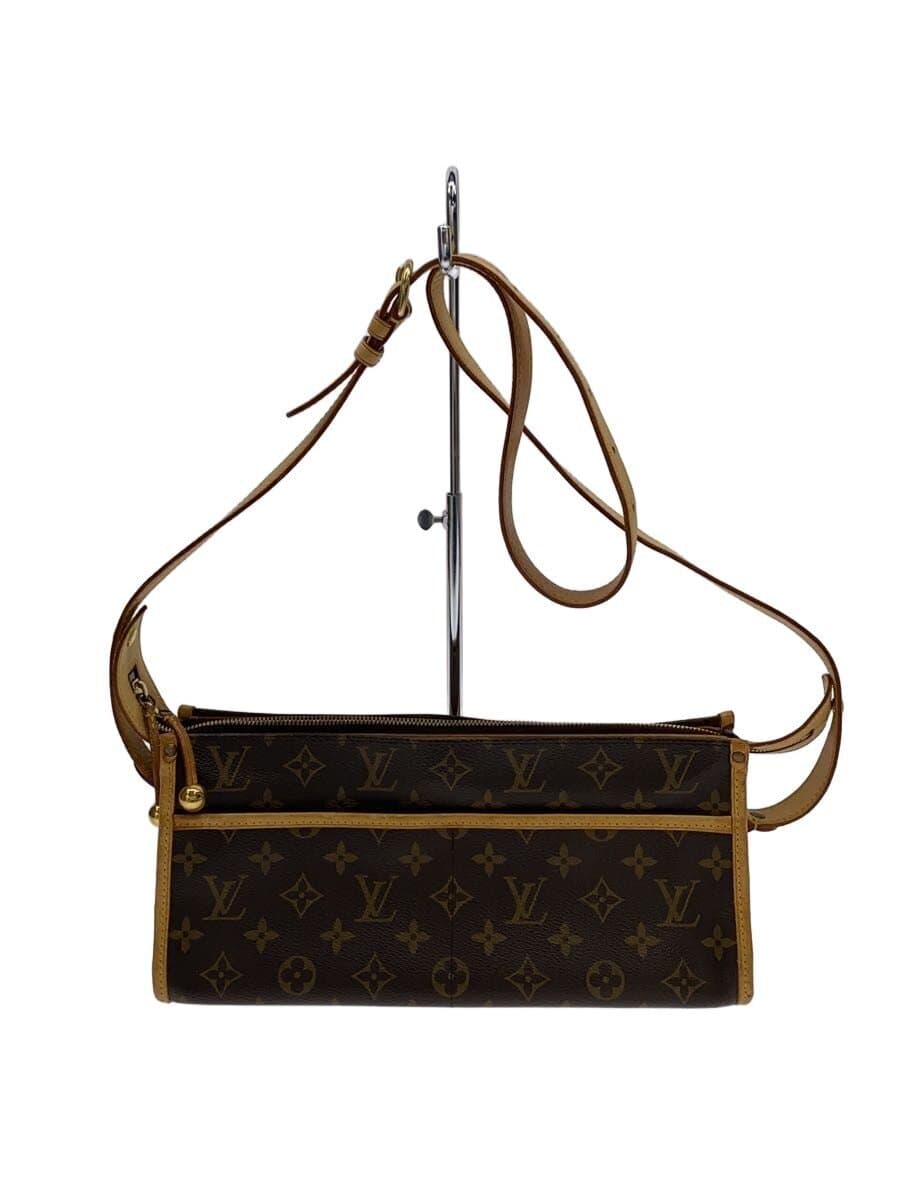 LOUIS VUITTON Popincourt Long Monogram Canvas PVC BRW M40008