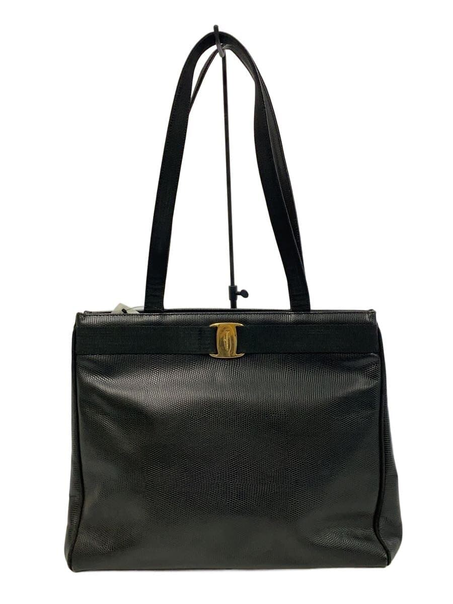 Salvatore Ferragamo Tote Bag Leather BLK
