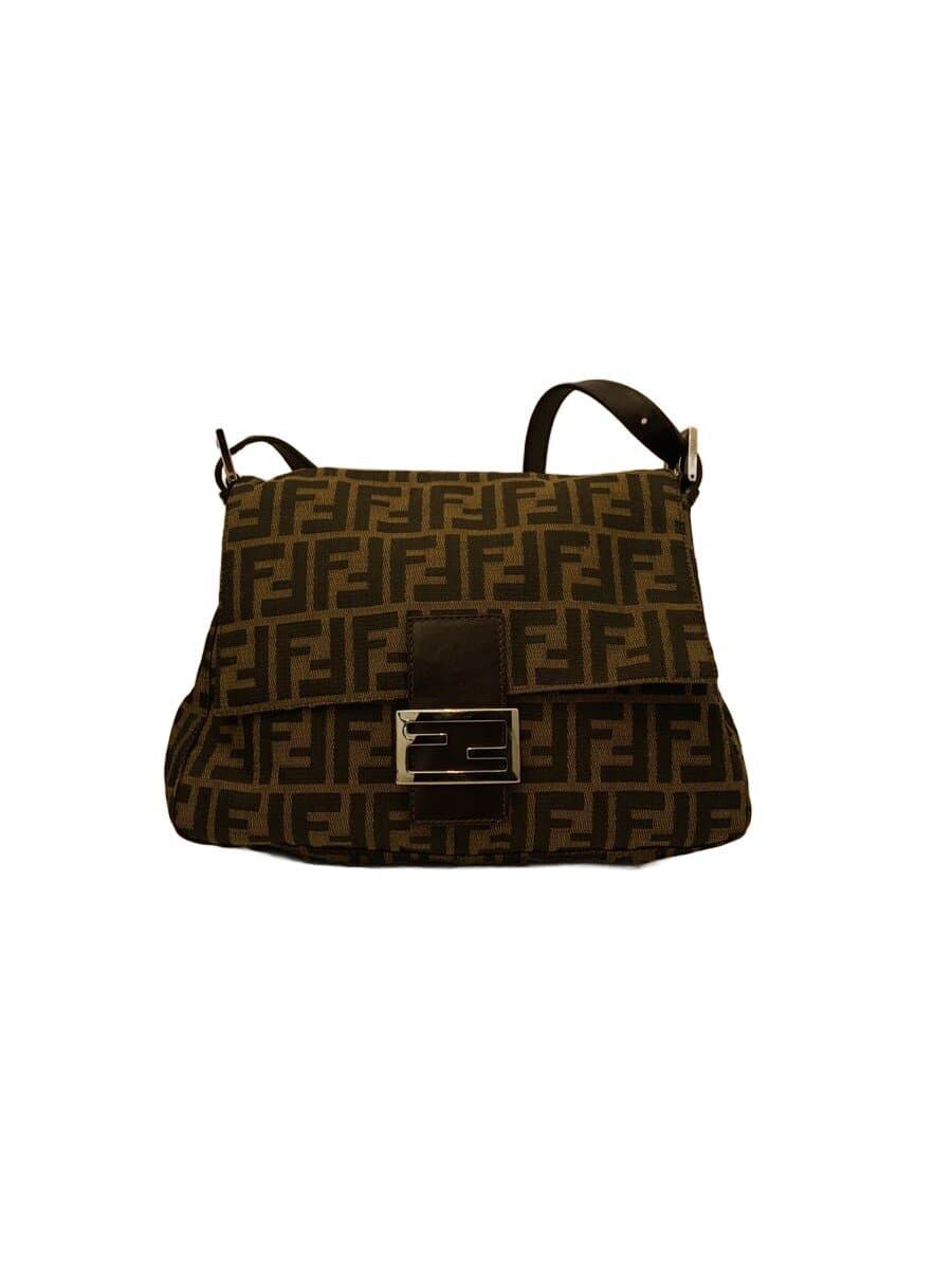 FENDI Shoulder Bag BRW All Over Pattern