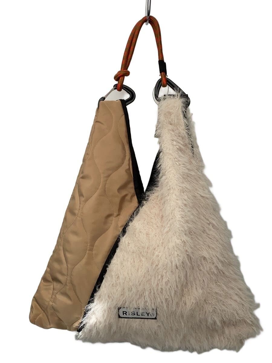 Risley Fur Quilt Handbag Faux Fur BEG Solid