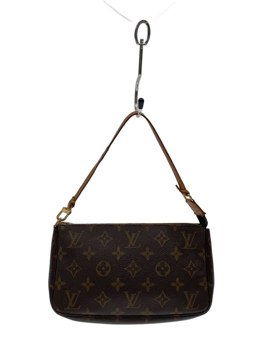 LOUIS VUITTON 1) Pochette Accessoires Monogram Canvas PVC BRW M51980