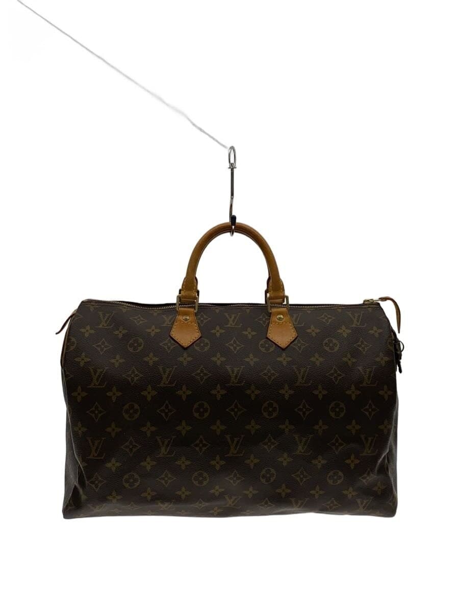 LOUIS VUITTON 2) Speedy 40 Monogram Canvas PVC BRW M41106