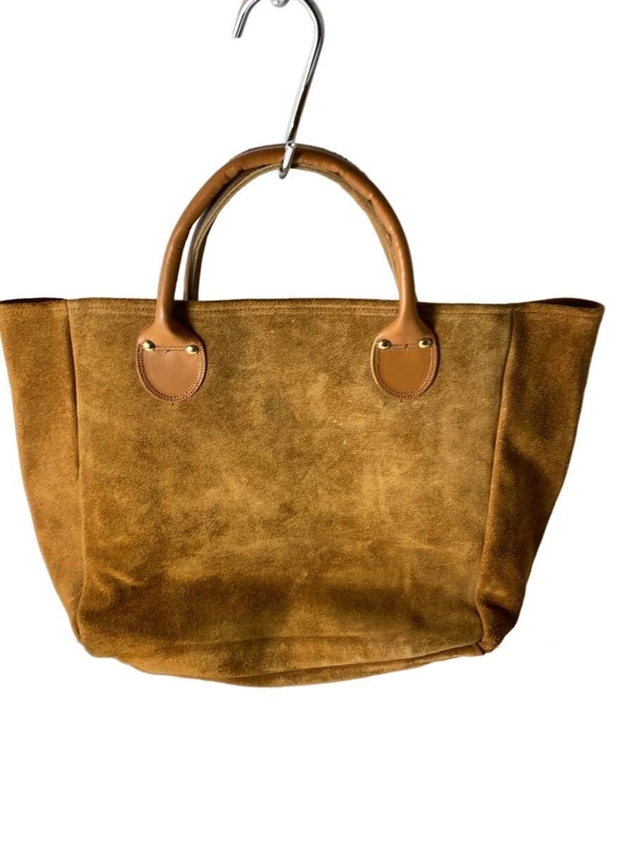 Brookstone Tote Bag Suede CML 80s Stains Present