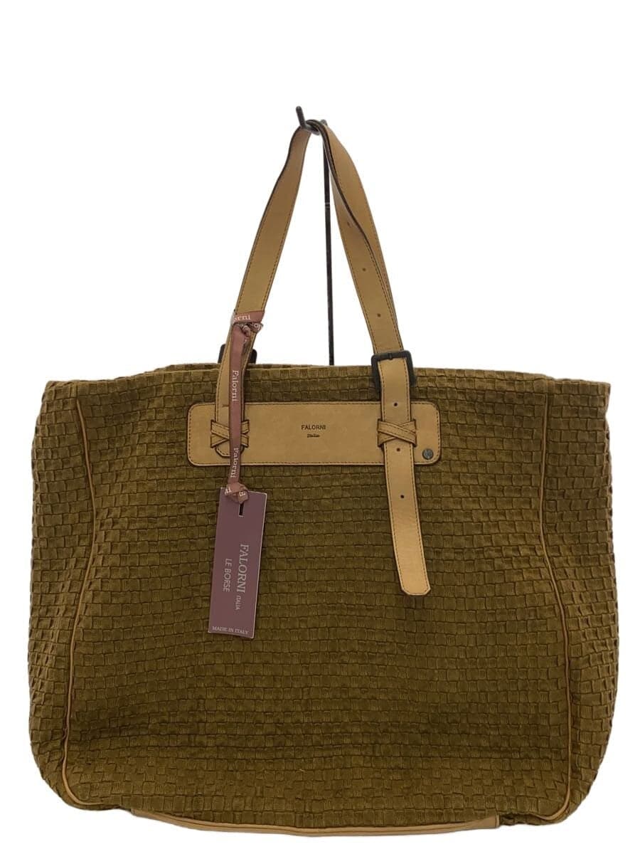 FALORNI Tote Bag BRW Intrecciato