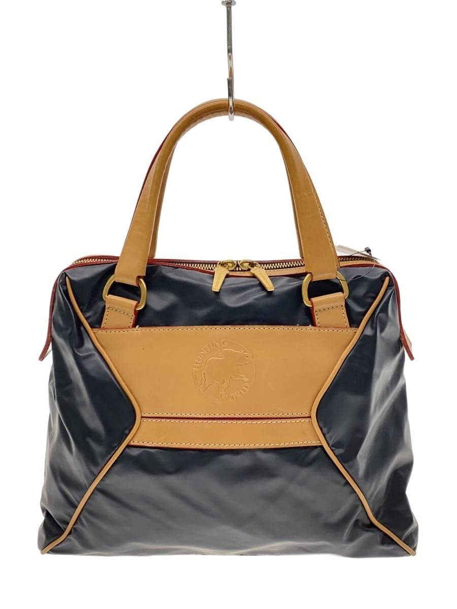 HUNTING WORLD Tote Bag Leather BLK