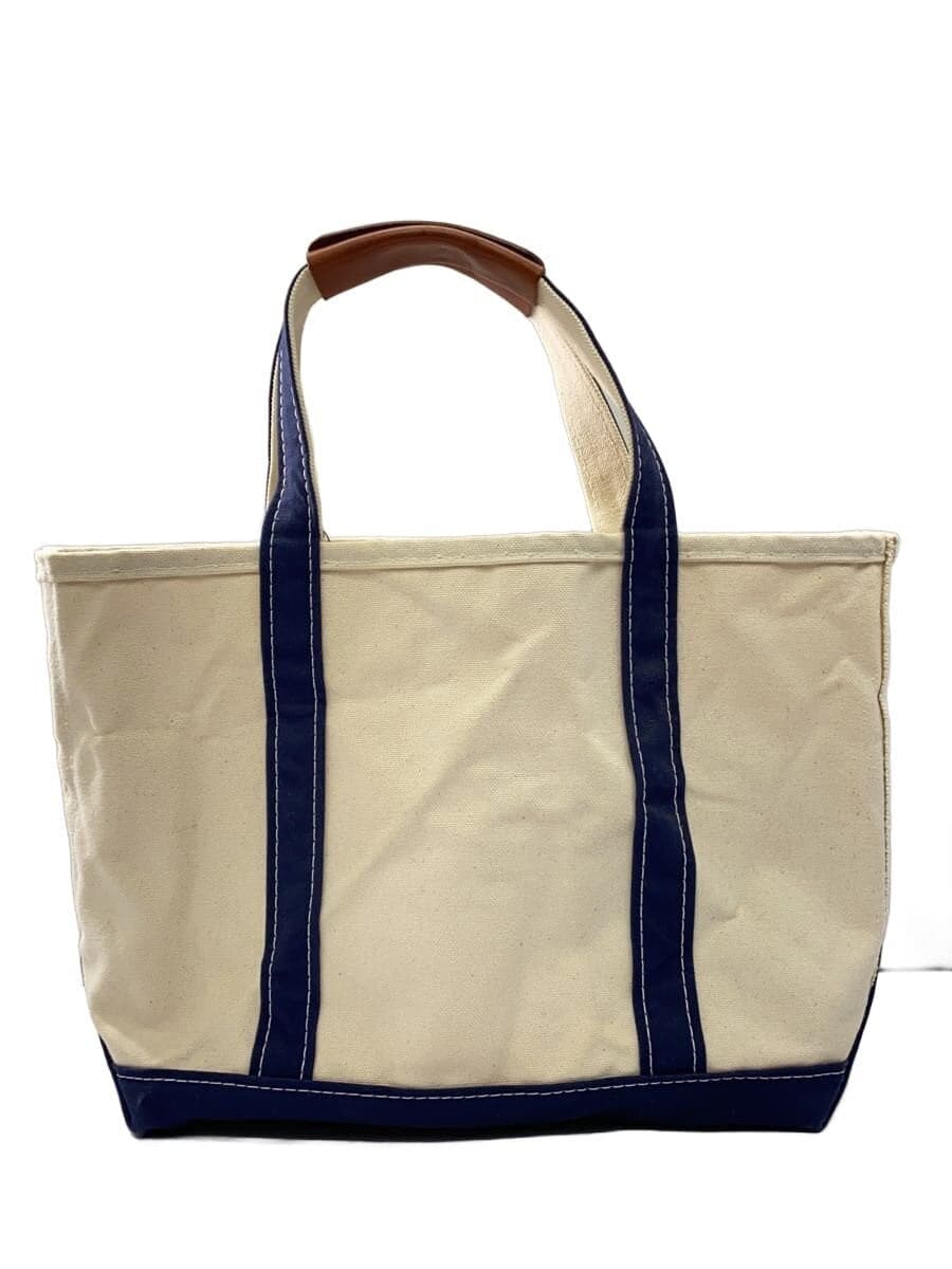 L.L.Bean Tote Bag Canvas NVY USA Made BOAT AND TOTE