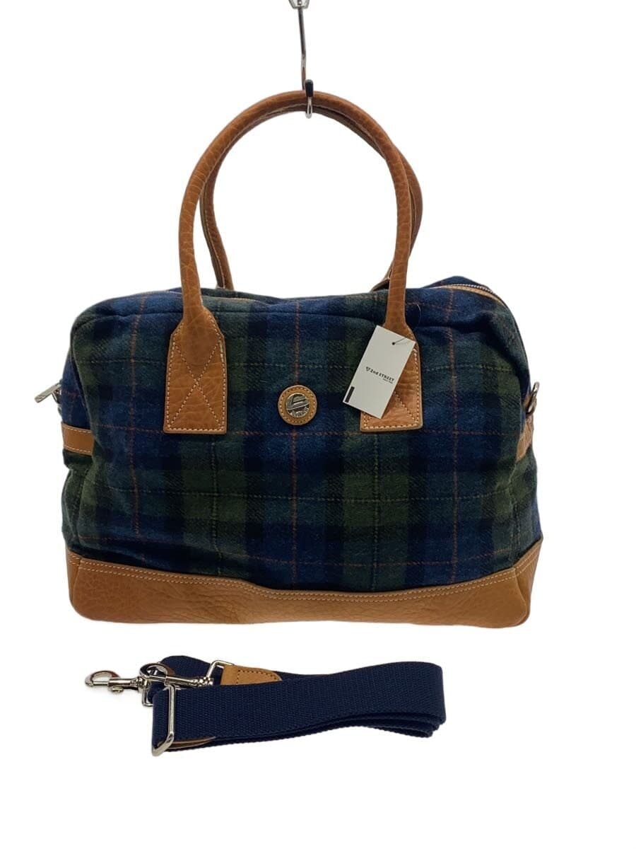 bonfanti Boston Bag GRN Check