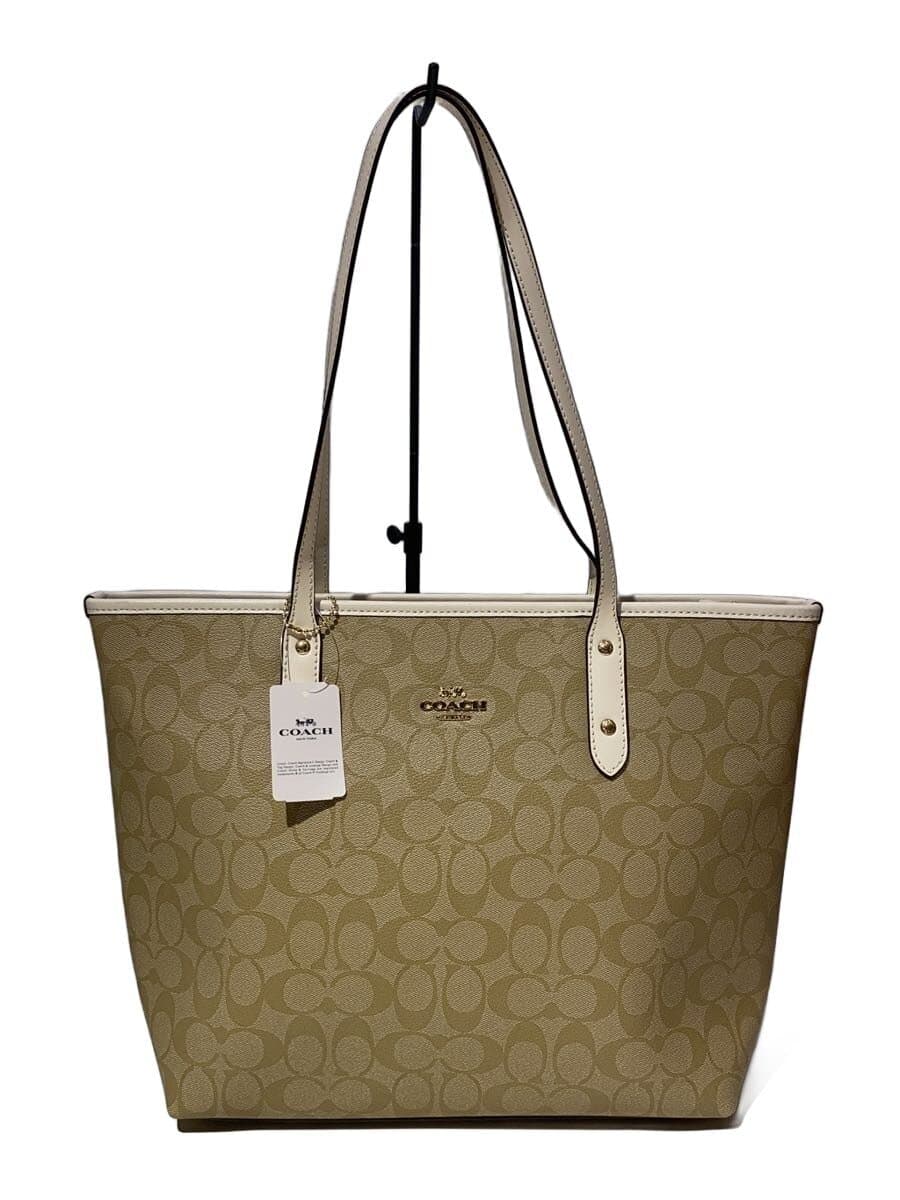 COACH Tote Bag BEG All Over Pattern F58292