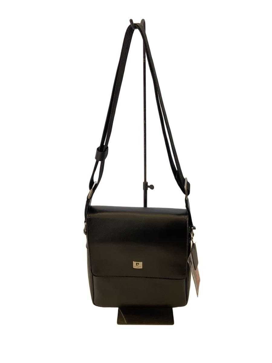 pierre cardin Shoulder Bag Leather BLK Solid