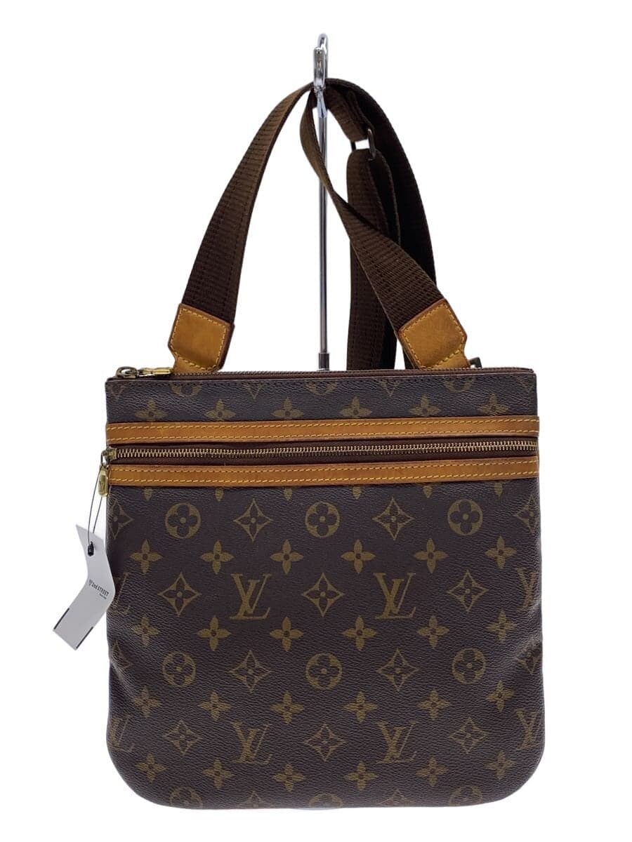 LOUIS VUITTON Pochette Bosphore Monogram Canvas PVC BRW M40044