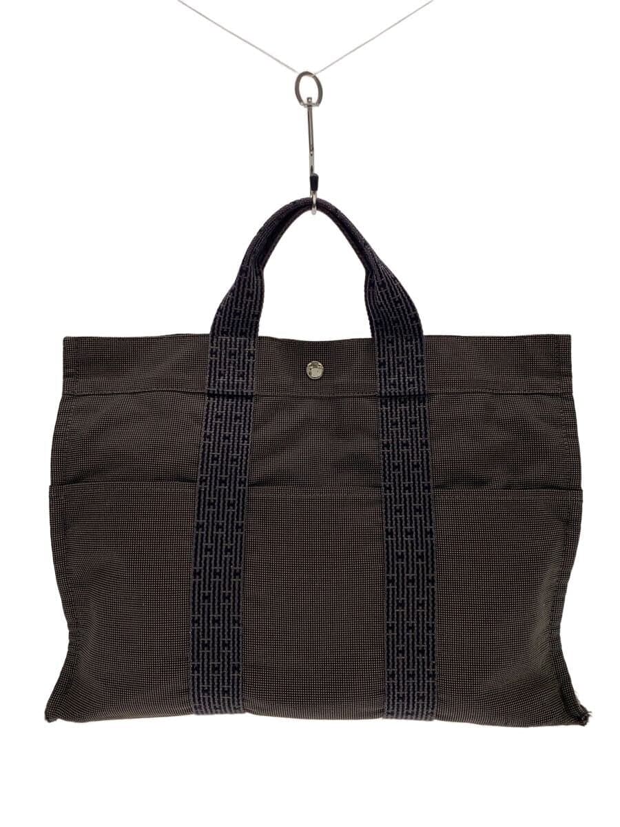 HERMES Tote Bag Polyester GRY