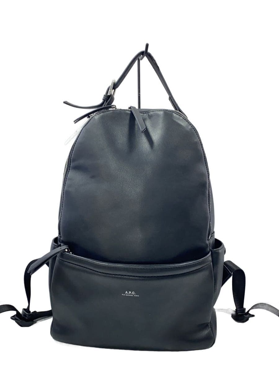A.P.C. Backpack Leather BLK