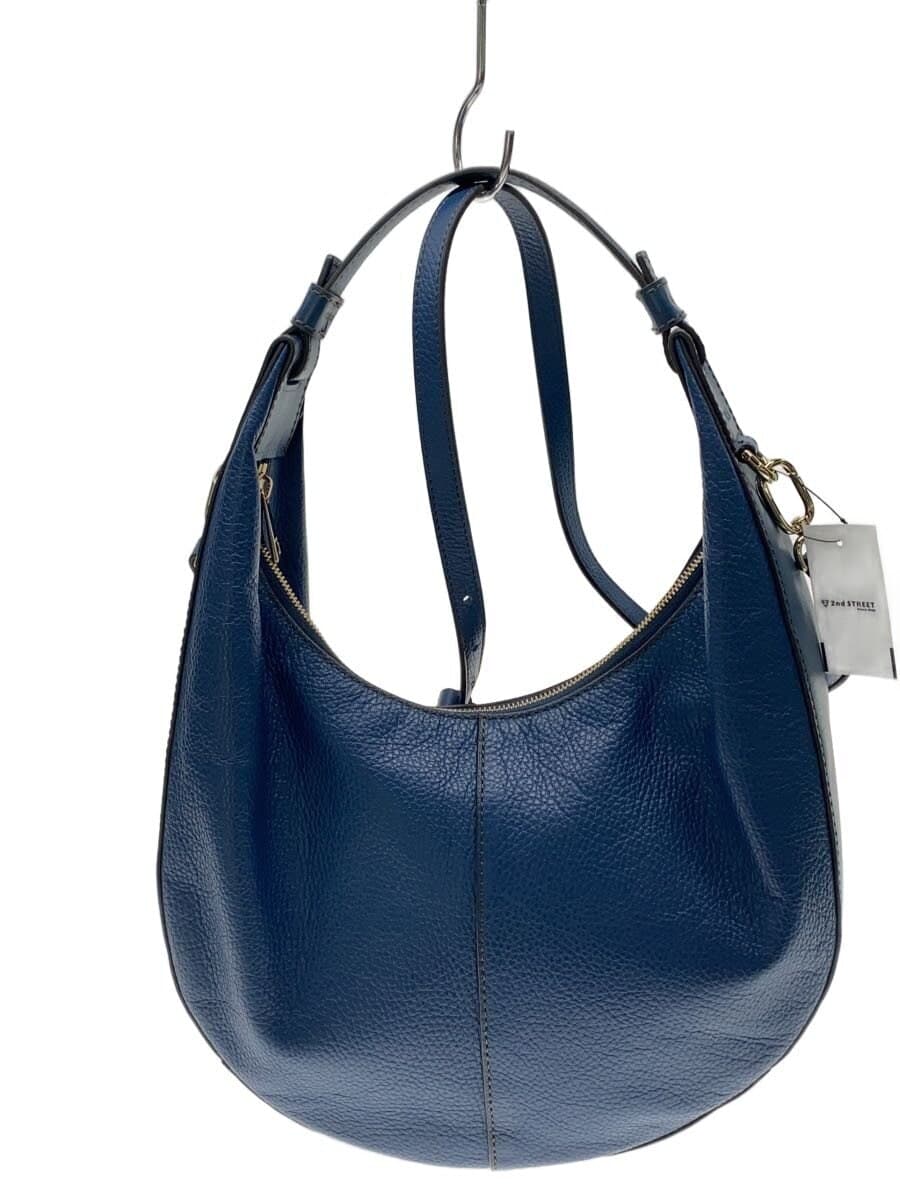FURLA shoulder bag leather blue