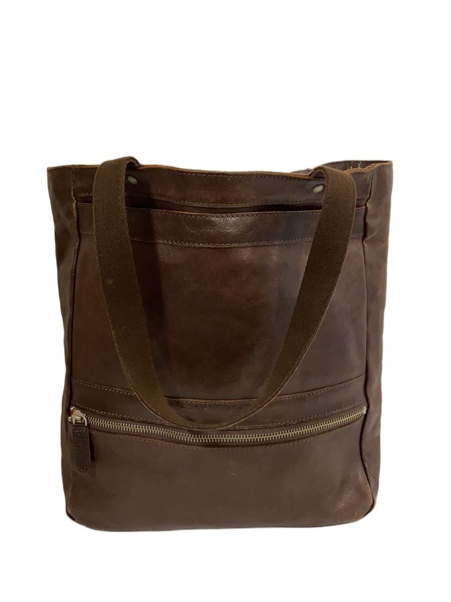 BEAMS Bag Leather Brown Made in Japan Handbag