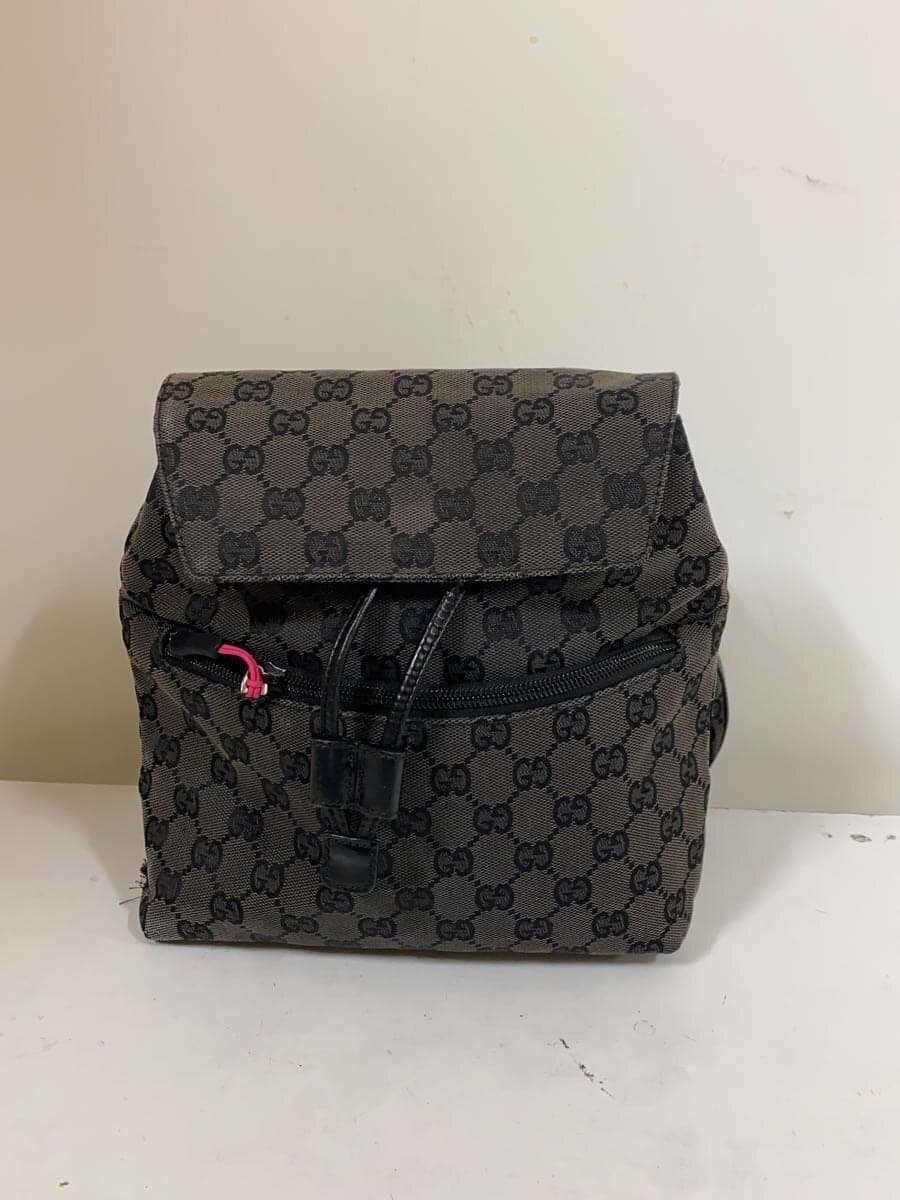GUCCI Backpack_GG Nylon Canvas GRY