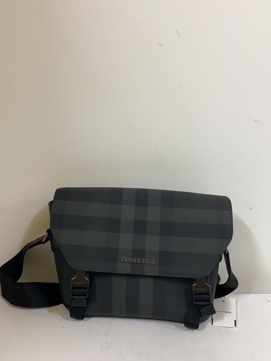 BURBERRY Shoulder Bag PVC BLK Check 8065335